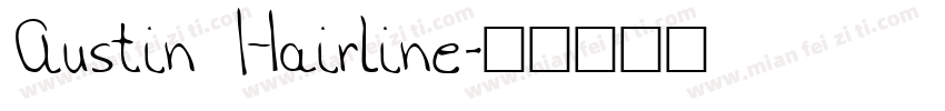 Austin Hairline字体转换